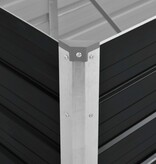 VidaXL Plantenbak verhoogd 240x80x77 cm gegalvaniseerd staal antraciet