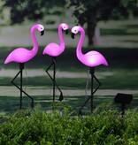 vidaXL Grondpinnen 3 st solar LED flamingo
