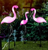 vidaXL Grondpinnen 3 st solar LED flamingo