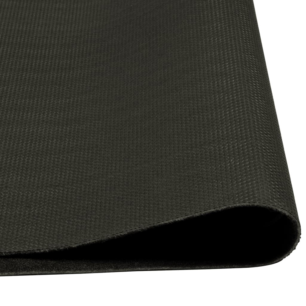 vidaXL Keukenmat wasbaar kopjeprint 60x300 cm fluweel zwart