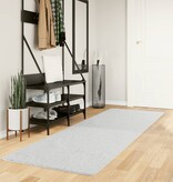 vidaXL Vloerkleed OVIEDO laagpolig 80x250 cm grijs