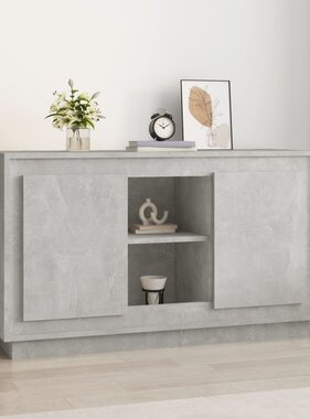 VidaXL Dressoir 102x35x60 cm bewerkt hout betongrijs