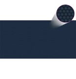 vidaXL Zwembadfolie solar drijvend 1200x600 cm PE zwart en blauw