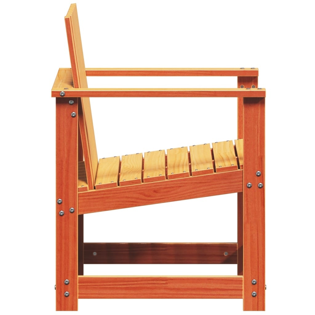 VidaXL 3-delige Loungeset massief grenenhout wasbruin