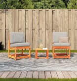 VidaXL 3-delige Loungeset massief grenenhout wasbruin