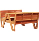 vidaXL Picknicktafel voor kinderen 88x122x58 cm grenenhout wasbruin