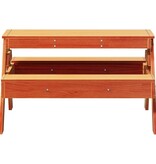 VidaXL Picknicktafel voor kinderen 88x97x52 cm grenenhout wasbruin