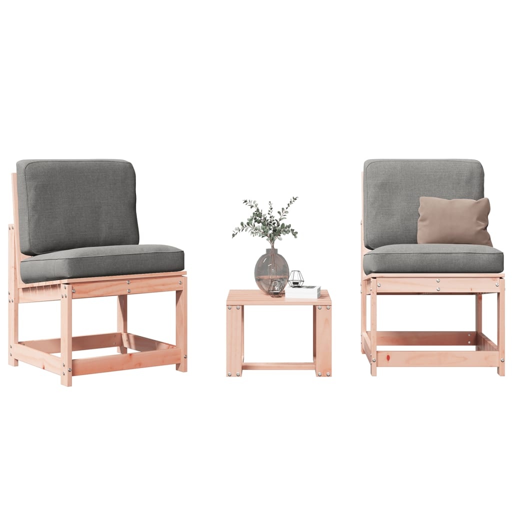 VidaXL 3-delige Loungeset massief douglashout
