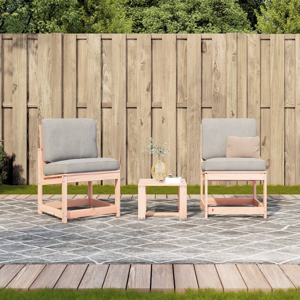 VidaXL 3-delige Loungeset massief douglashout