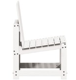 VidaXL 3-delige Loungeset massief grenenhout wit