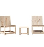 VidaXL 3-delige Loungeset massief grenenhout