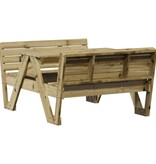 vidaXL Picknicktafel voor kinderen 88x122x58 cm geïmpregneerd hout