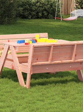 vidaXL Picknicktafel voor kinderen 88x122x58 cm massief douglashout