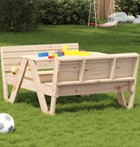 vidaXL Picknicktafel voor kinderen 88x122x58 cm massief grenenhout