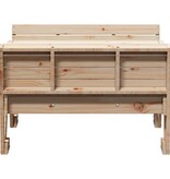 vidaXL Picknicktafel voor kinderen 88x122x58 cm massief grenenhout