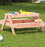 VidaXL Picknicktafel voor kinderen 88x97x52 cm massief douglashout