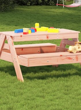 vidaXL Picknicktafel voor kinderen 88x97x52 cm massief douglashout