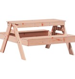 vidaXL Picknicktafel voor kinderen 88x97x52 cm massief douglashout