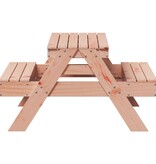 vidaXL Picknicktafel voor kinderen 88x97x52 cm massief douglashout