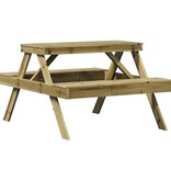 vidaXL Picknicktafel 105x134x75 cm geïmpregneerd grenenhout