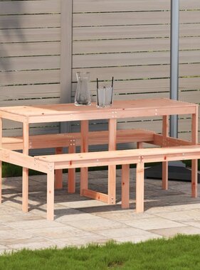 VidaXL Picknicktafel 160x134x75 cm massief douglashout