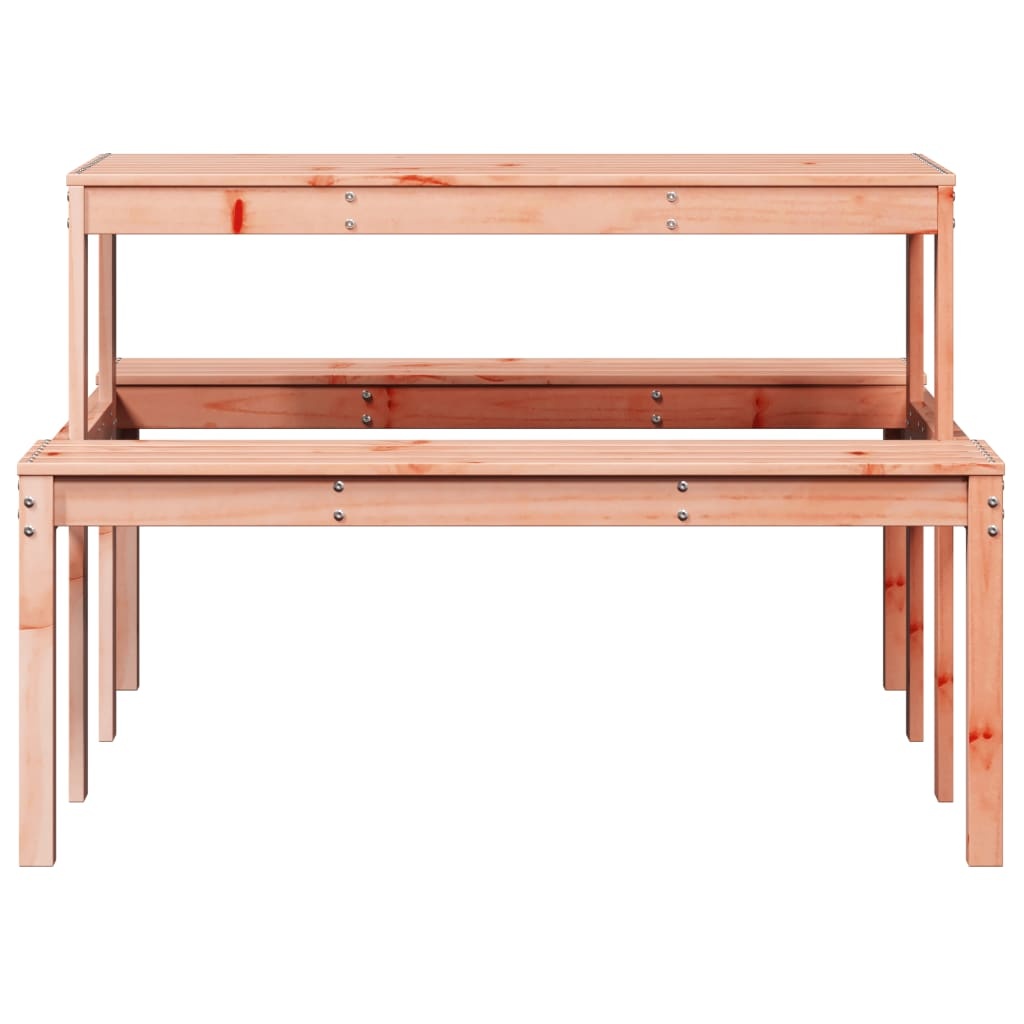 VidaXL Picknicktafel 110x134x75 cm massief douglashout