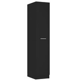 vidaXL Apothekerskast 30x42,5x150 cm spaanplaat zwart