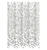 vidaXL Douchegordijn met mozaïek 200x180x0,2 cm grijs