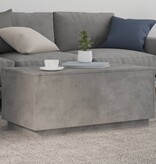 VidaXL Salontafel met LED-verlichting 90x50x40 cm betongrijs