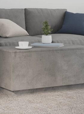 VidaXL Salontafel met LED-verlichting 90x50x40 cm betongrijs