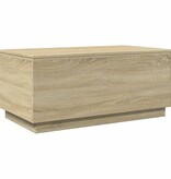 VidaXL Salontafel met LED-verlichting 90x50x40 cm sonoma eikenkleurig