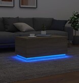 VidaXL Salontafel met LED-verlichting 90x50x40 cm sonoma eikenkleurig