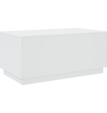 VidaXL Salontafel met LED-verlichting 90x50x40 cm wit