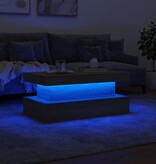 VidaXL Salontafel met LED-verlichting 90x50x40 cm sonoma eikenkleurig