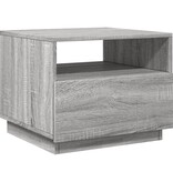 VidaXL Salontafel met LED-verlichting 50x49x40 cm grijs sonoma eiken