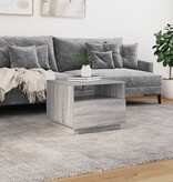 VidaXL Salontafel met LED-verlichting 50x49x40 cm grijs sonoma eiken