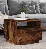 VidaXL Salontafel met LED-verlichting 50x49x40 cm gerookt eikenkleurig