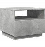 VidaXL Salontafel met LED-verlichting 50x49x40 cm betongrijs