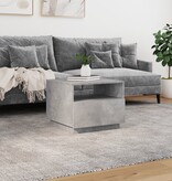 VidaXL Salontafel met LED-verlichting 50x49x40 cm betongrijs