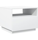 VidaXL Salontafel met LED-verlichting 50x49x40 cm wit