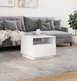 VidaXL Salontafel met LED-verlichting 50x49x40 cm wit