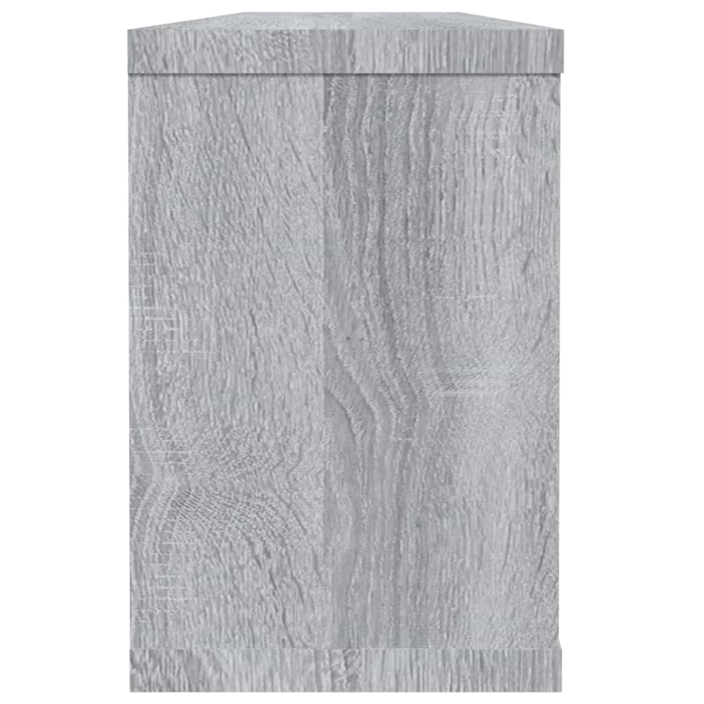 VidaXL Wandschappen kubus 2 st 60x15x23 cm bewerkt hout grijs sonoma