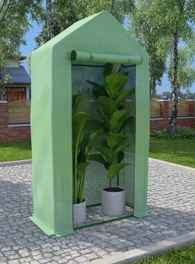 VidaXL Kas met stalen frame 0,5 m² 1x0,5x1,9 m