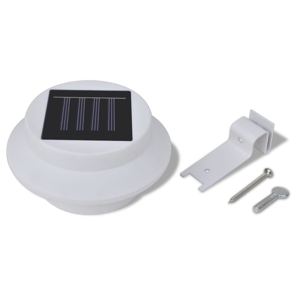 vidaXL Solar buitenlampset 6 stuks wit