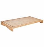 vidaXL Snijplank 2-in-1 54x28x4,5 cm bamboe