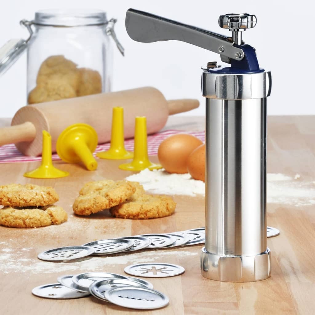 VidaXL Koekjesmaker met 20 vormschijven