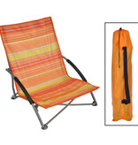 vidaXL Strandstoel inklapbaar 65x55x25/65 cm oranje