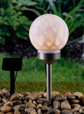 vidaXL Tuinlicht LED bal roterend 20 cm