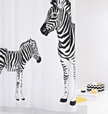 vidaXL Douchegordijn Zebra 180x200 cm