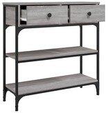 VidaXL Wandtafel 72,5x25x75 cm bewerkt hout grijs sonoma eikenkleurig